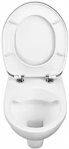 Унитаз подвесной безободковый VitrA S10 Rim-Ex SpinFlush белый 7855B003-0075, 4