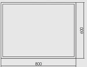 Зеркало Aquanika Metallica 60 чёрный AQM6080RU134 Зеркало Aquanika Metallica 60 чёрный AQM6080RU134, 3
