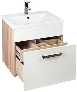 Тумба под умывальник подвесная IDDIS Mirro 60 белый/дерево MIR60W0i95 Тумба под умывальник подвесная IDDIS Mirro 60 белый/дерево MIR60W0i95, 3