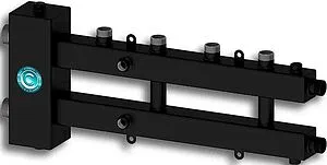 Распределительный коллектор 3 контура с гидрострелкой 1¼"н x 1"н Север-М2+1 1925059 Распределительный коллектор 3 контура с гидрострелкой 1¼"н x 1"н Север-М2+1 1925059, 1