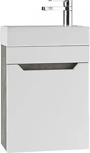 Тумба-умывальник подвесной Айсберг Мечта 40 белый/бетон DM2333T+4607152362107 Тумба-умывальник подвесной Айсберг Мечта 40 белый/бетон DM2333T+4607152362107, 1