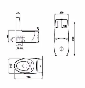 Бачок для унитаза Laufen Alessi One белый 8.2697.1.400.880.1, 2