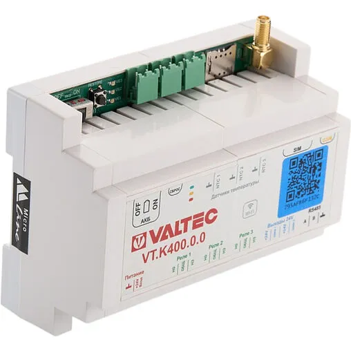 Универсальный контроллер для смесительных узлов 2 зоны НО/НЗ 230В Valtec VT.K400.0