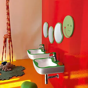 Раковина Laufen Florakids 45 зеленый/белый 8.1503.1.072.104.1 Раковина Laufen Florakids 45 зеленый/белый 8.1503.1.072.104.1, 4