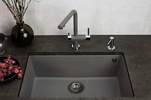 Мойка кухонная Omoikiri Tedori 66-U-GR leningrad grey 4993541, 3