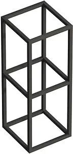 Металлическая полка Cezares Cadro 30х80 Nero CADRO-30/30/80-2C-SO-MET-ST, 1