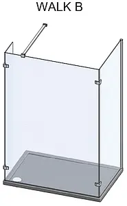 Душевое ограждение 1400x1000мм прозрачное стекло Roltechnik Walk WALK B/1400/1000 935-1400100-00-02 Душевое ограждение 1400x1000мм прозрачное стекло Roltechnik Walk WALK B/1400/1000 935-1400100-00-02, 3