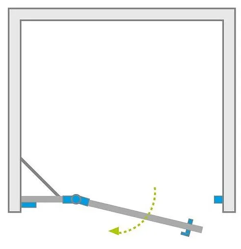 Дверь в нишу 900мм тонированное стекло Radaway Almatea DWJ 90 L 31002-01-05N