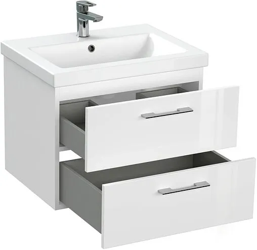 Тумба-умывальник подвесная Cersanit Lara 60 белый 64133+