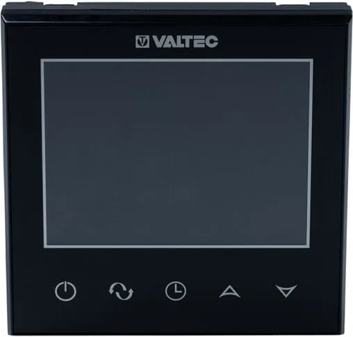 Проводной комнатный терморегулятор Wi-Fi 230В Valtec черный VT.AC712.B.0