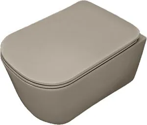 Унитаз подвесной безободковый Kerasan Tribeca Nocciola matt 511481 Унитаз подвесной безободковый Kerasan Tribeca Nocciola matt 511481, 1