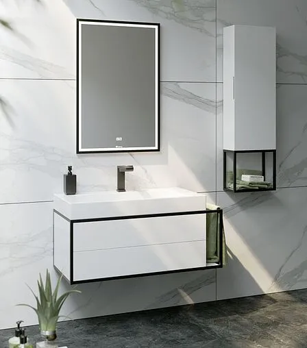 Тумба под умывальник подвесная Clarberg Logic T8/L белый LOG0108L Тумба под умывальник подвесная Clarberg Logic T8/L белый LOG0108L