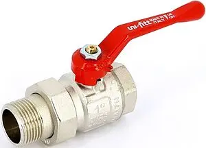 Кран шаровый с американкой 1&quot;в x 1&quot;н Uni-fitt 113L4000, 1
