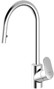 Смеситель для кухни с выдвижным изливом Am.Pm Like хром F8012000 Смеситель для кухни с выдвижным изливом Am.Pm Like хром F8012000, 1