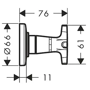 Вентиль запорный Hansgrohe Logis Classic хром 71976000, 2