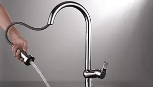 Смеситель для кухни с выдвижным изливом D&K Rhein Marx хром DA1392501 Смеситель для кухни с выдвижным изливом D&K Rhein Marx хром DA1392501, 3