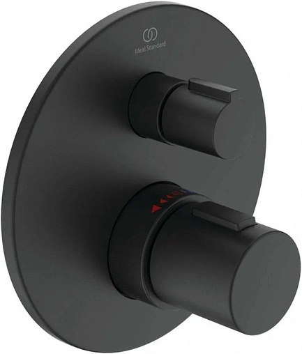 Термостат для 1 потребителя Ideal Standard Ceratherm T100 чёрный матовый A5813XG