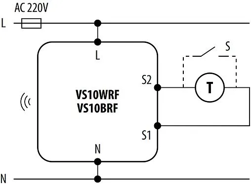 Беспроводной комнатный терморегулятор ZigBee 230В Salus SMART HOME черный VS10BRF