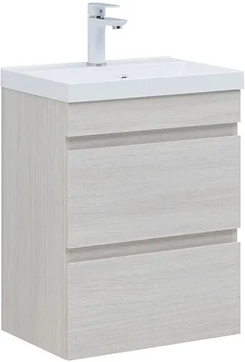 Тумба-умывальник подвесная Aquanet Нота New 50 дуб холден 00334202+00204095