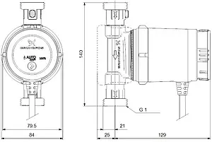 Насос циркуляционный для ГВС Grundfos Comfort Autoadapt 15-14 BXA PM 97916749, 2