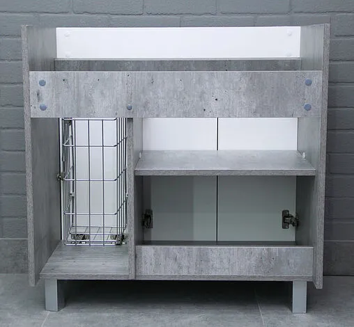 Тумба под умывальник напольный Домино Karlo 80 белый/бетон DK5311T