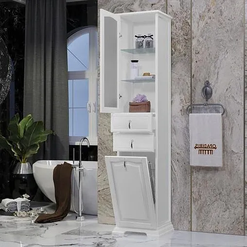 Шкаф-пенал напольный Opadiris Риспекто 40 L белый 00-00005838