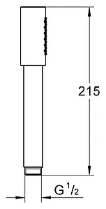 Лейка ручного душа Grohe Sena Stick хром 28034000 Лейка ручного душа Grohe Sena Stick хром 28034000, 2