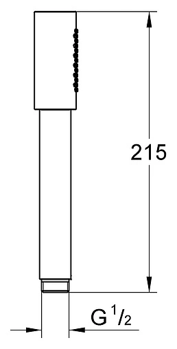 Лейка ручного душа Grohe Sena Stick хром 28034000