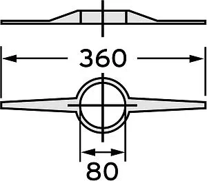 Распорка дымохода для труб Ø 80мм центрирующая Vaillant 009494, 2