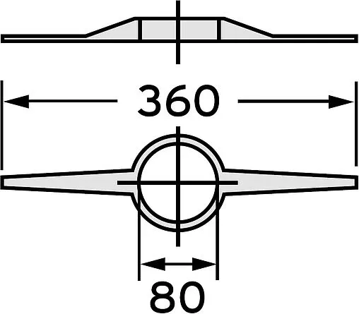 Распорка дымохода для труб Ø 80мм центрирующая Vaillant 009494