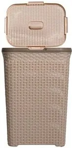 Корзина для белья Aquanet бежевый VD043B, 3