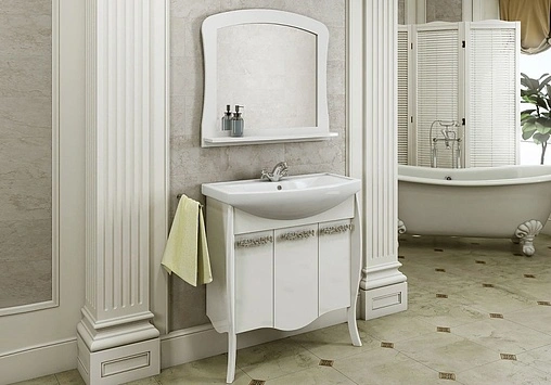 Зеркало Comforty Венеция 80 белый 00003130373CF