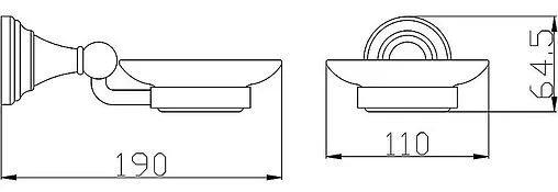 Мыльница Rav Slezak Morava retro хром MKA0300