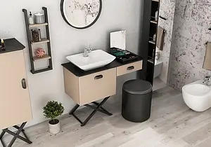 Пуфик Isvea Marino 40 чёрный 21SQ9304040I, 4