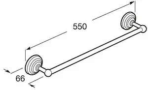 Полотенцедержатель Roca Carmen хром 817003001, 2