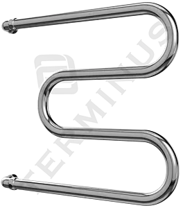 Полотенцесушитель водяной Terminus М-образный AISI 25 600х600 полированная сталь 4620768880544, 2