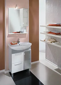 Шкаф-зеркало Aquaton Альтаир 65 R белый 1A100002AR01R, 4