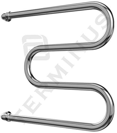 Полотенцесушитель водяной Terminus М-образный AISI 25 600х600 полированная сталь 4620768880544