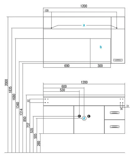 Шкаф-зеркало Aquaton Диор 120 R белый 1A110702DR01R