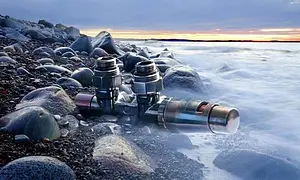 Узел нижнего подключения радиатора терморегулирующий угловой правый М22x1.5 x ¾"ек (½"н) Schlosser Duo-Plex Technoline 602100104, 3