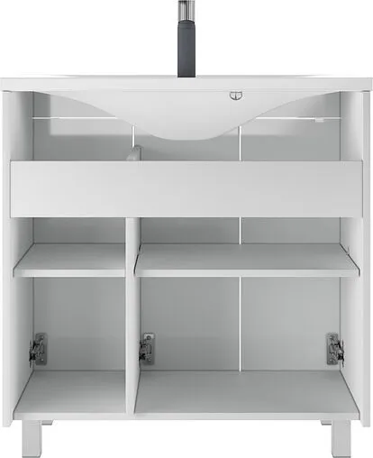 Тумба под умывальник напольная Домино Optima 80 белый глянец DO1910T