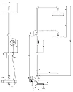 Душевая система с термостатом для ванны Lemark Yeti хром LM7862C Душевая система с термостатом для ванны Lemark Yeti хром LM7862C, 2