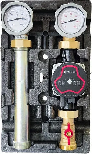 Насосный модуль с прямым контуром 1&quot;в х 1½&quot;н Meibes UK M66811.36SH с насосом Flamco GPA 25-7.5