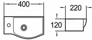 Раковина Comforty 40 белый 7947AR Раковина Comforty 40 белый 7947AR, 2