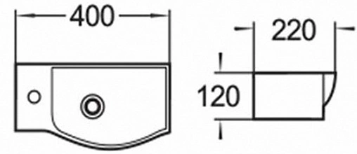 Раковина Comforty 40 белый 7947AR