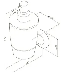 Дозатор для жидкого мыла Am.Pm Like хром A8036900, 2