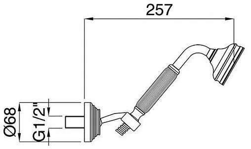 Душевой набор Cezares Olimp хром OLIMP-KD-01