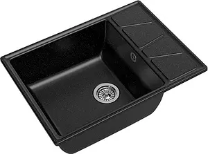 Мойка кухонная GranFest Vertex V-680L черный Мойка кухонная GranFest Vertex V-680L черный, 1
