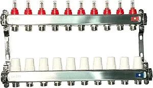 Группа коллекторная с расходомерами 10 отводов 1&quot;в/в x ¾&quot;ек Uni-fitt OPTIMAL 450B4310.RU, 1
