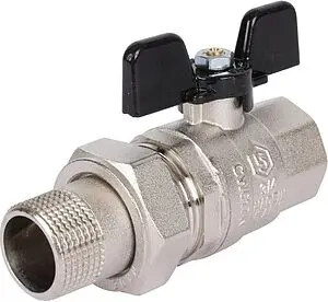 Кран шаровый с американкой ¾"в x ¾"н Stout SVB-0007-000020 Кран шаровый с американкой ¾"в x ¾"н Stout SVB-0007-000020, 1